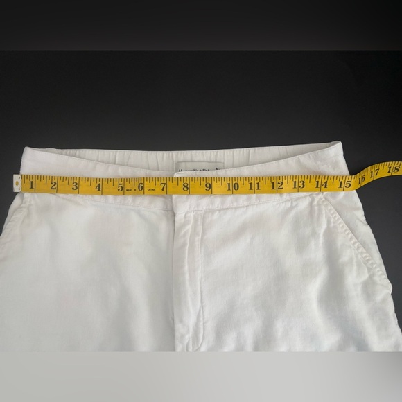 Abercrombie and Fitch Wide Slit Leg Resort Lined White Pants Size Medium - Picture 5 of 9